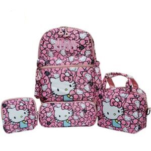 NIB 4 Piece Hello Kitty Backpack Set